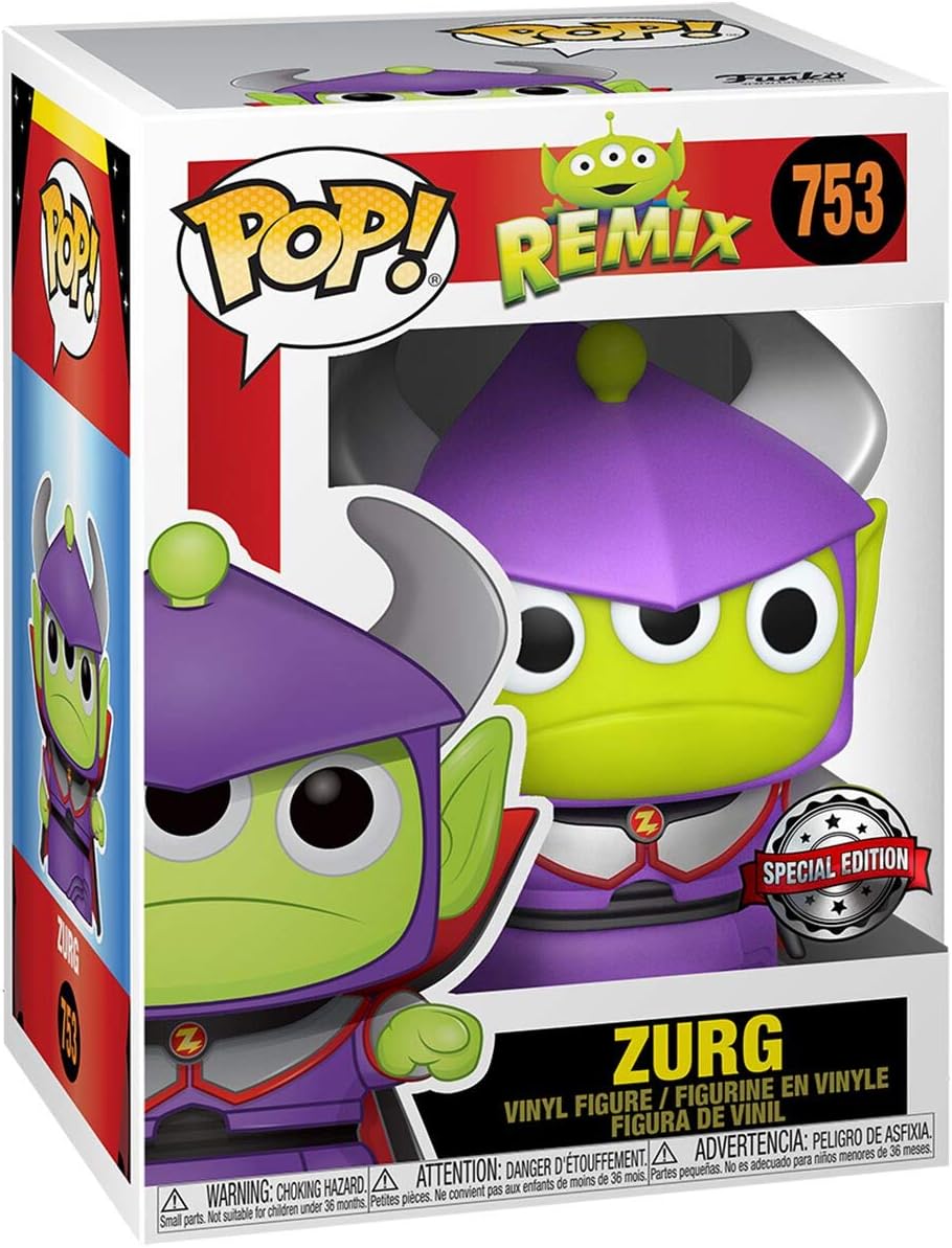 Funko Disney Toy Story Alien As Zurg (Metallic) Vinyl Figure 753 Unisex Pop! Standard, vinyl, Purple