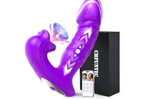 Vibrator Adult Sex Toys for Women, with App 10 Clitoral Sucking 10 Vibrating &Thrusting Dildo G Spot Vibrator Female Adult To