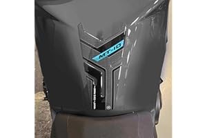 labelbike - 3D Sticker Tank Pad Motorcycle Decoration and Protection in Resin Compatible with Yamaha MT-10 SP 2022-2023 - Color Carbon Black Cyan