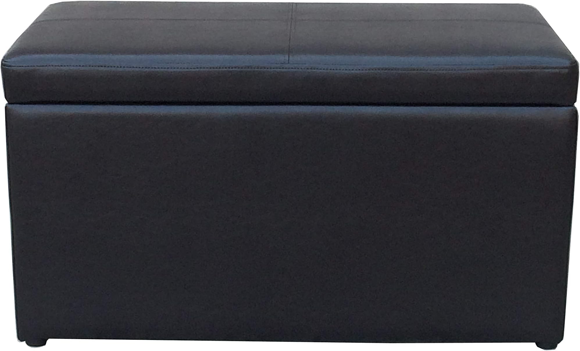Better Homes and Gardens 30 Inch Hinged Storage Ottoman (Black)