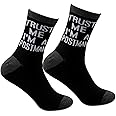 MBMSO Mailman Socks 2 Pairs Trust Me I'm a Postman Socks Funny Mail Carrier Gifts Postal Worker Gifts