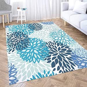 4 x 6 silk area rug rust Amazon.com: Dethel Blue Area Rug Carpet Area Rug Contemporary Area Rugs