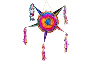 OLE RICO OLÉ RICO - Handmade Mexican Star Decoration, Multicolor, Perfect for Fiesta Party Decorations, 1.83 Feet Long