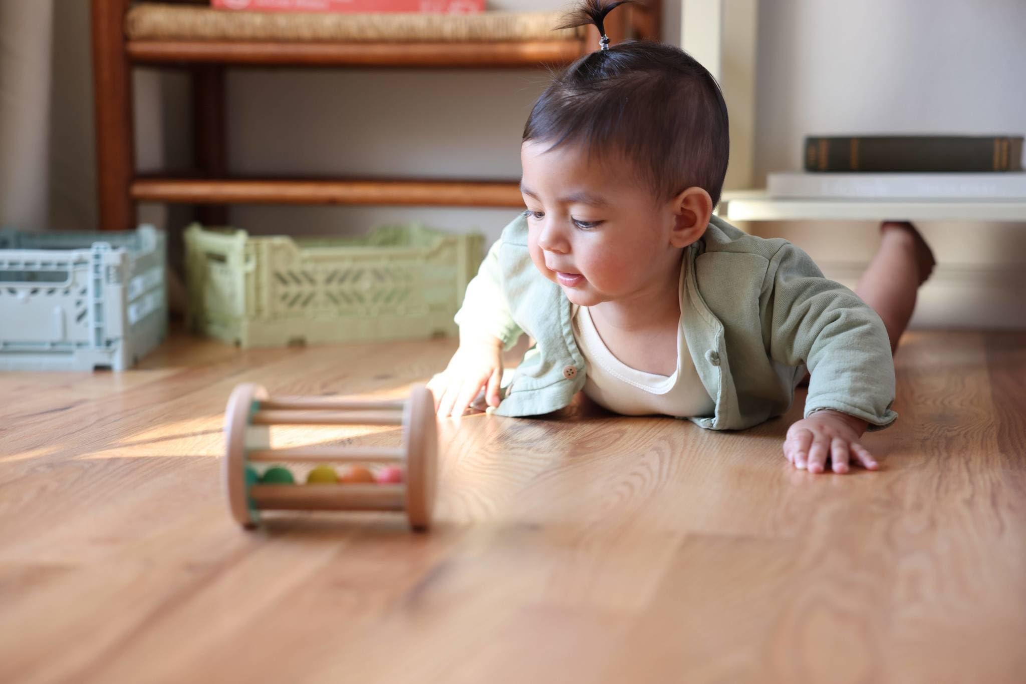 Lovevery, Montessori Rolling Rattle, Baby Rattle Starting at 12 Weeks