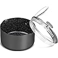 MICHELANGELO 3 Quart Saucepan with Lid, Hard Anodized Nonstick Sauce Pan with Strainer Lid & Pour Spouts for Easy Pour, Granite Derived Coating Sauce Pan for Cooking, Small Sauce Pot - 3 Qt Sauce Pan