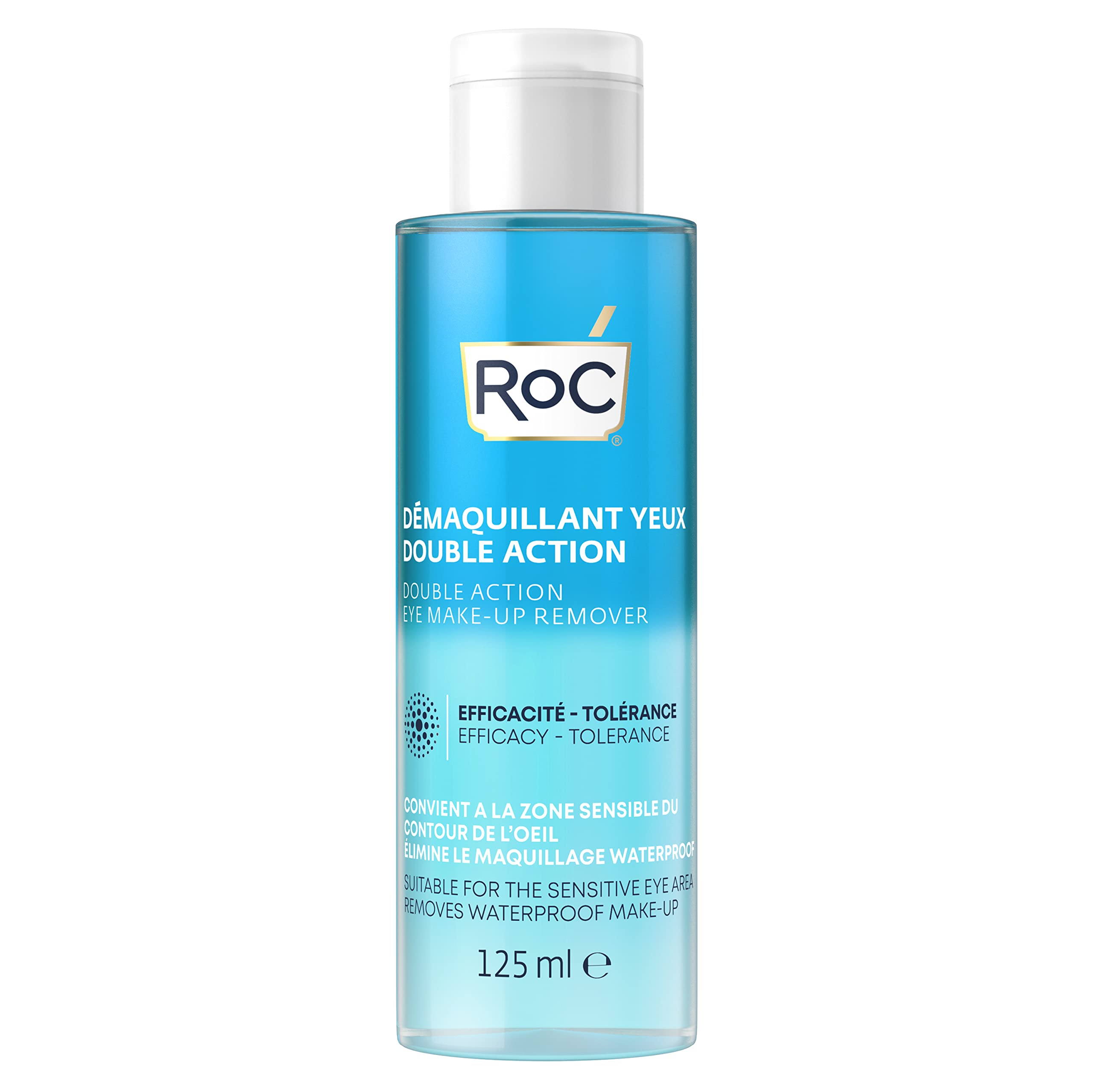 RoC Eye Make-Up Remover - Double Action | Water & Oil Based, Dissolves Waterproof Formulas | 125 ml — image 1