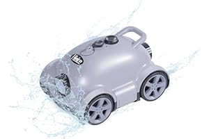 Hinice Cordless Robotic Pool Cleaner,Automatic Pool Vacuum Robot for In-Ground/Above Ground Pools,150 Min Runtime, IPX8 Waterproof, 2200 Sq Ft Coverage (Grey)