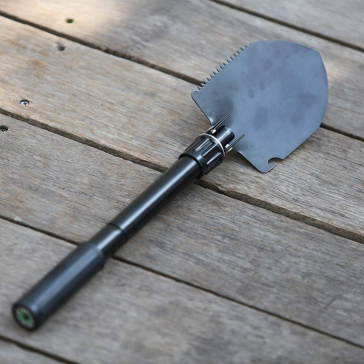 CLICIC Folding Shovel Survival Shovel - Excavating Tool Folding Shovel Camping Gardening Shovel with Wood Saw Side : Garden & Outdoor