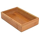 Lipper International 8184S Bamboo Wood Stacking Drawer Organizer Box, 6" x 9"