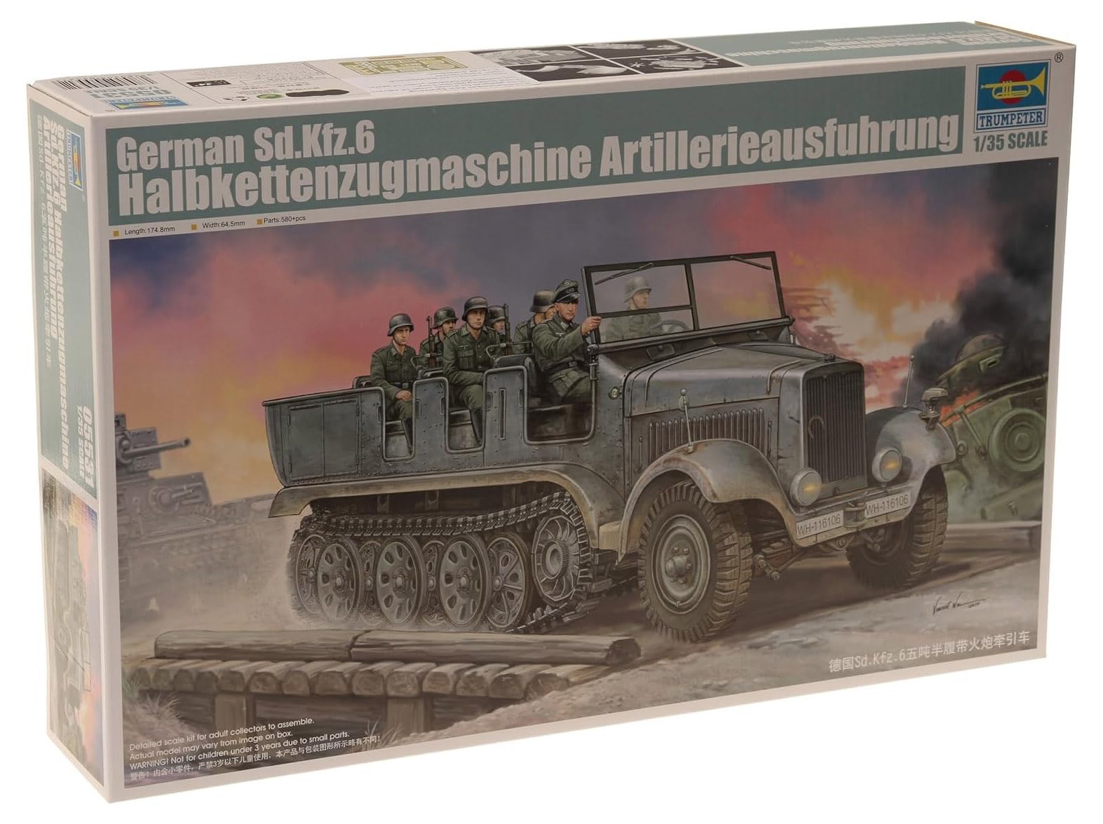 Trumpeter 1:35 - Sd.Kfz.65ton Half Track Artillery