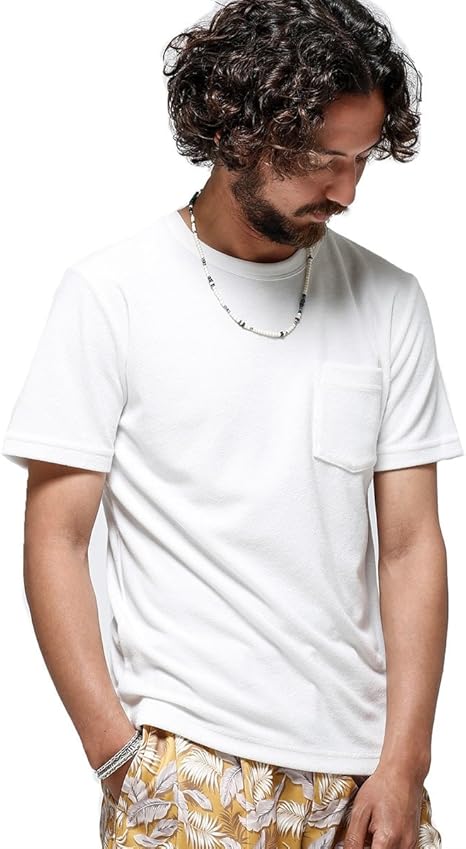 Amazon ナノユニバース ショートリングパイルｔシャツ メンズ ホワイト Xl Tシャツ カットソー 通販
