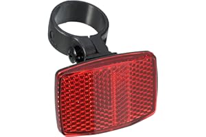 X AUTOHAUX Bike Reflectors 2.7cm 1.06" ID Bicycle Warning Reflector Bike Accessories Plastic Red