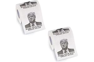 Donald Trump Toilet Paper -"Make Your Butt Great Again" Trump Face Toilet Paper Roll - Funny Trump TP - 2020 Elections Bathro