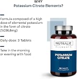 Nutralie Potassium Citrate 2880mg 180 Tablets Potassium Element 1036.8mg view 3