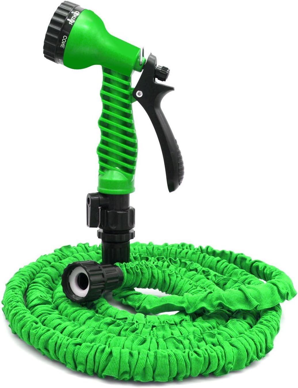 Flantor Garden Hose - 25ft Water Hose, Expandable Garden Hose with 7-Pattern Free Spray Nozzle,Collapsible Hose for Easy Home Storage (50ft, Green)