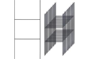 SOLARMINGLE 25 Pack H Frame Yard Stakes Metal, 16.5x7 Inch H Stakes for Signs, Holder, Lawn Wire for Ground, Corrugated Plastic, Blank Posts, Estate Garage Sale