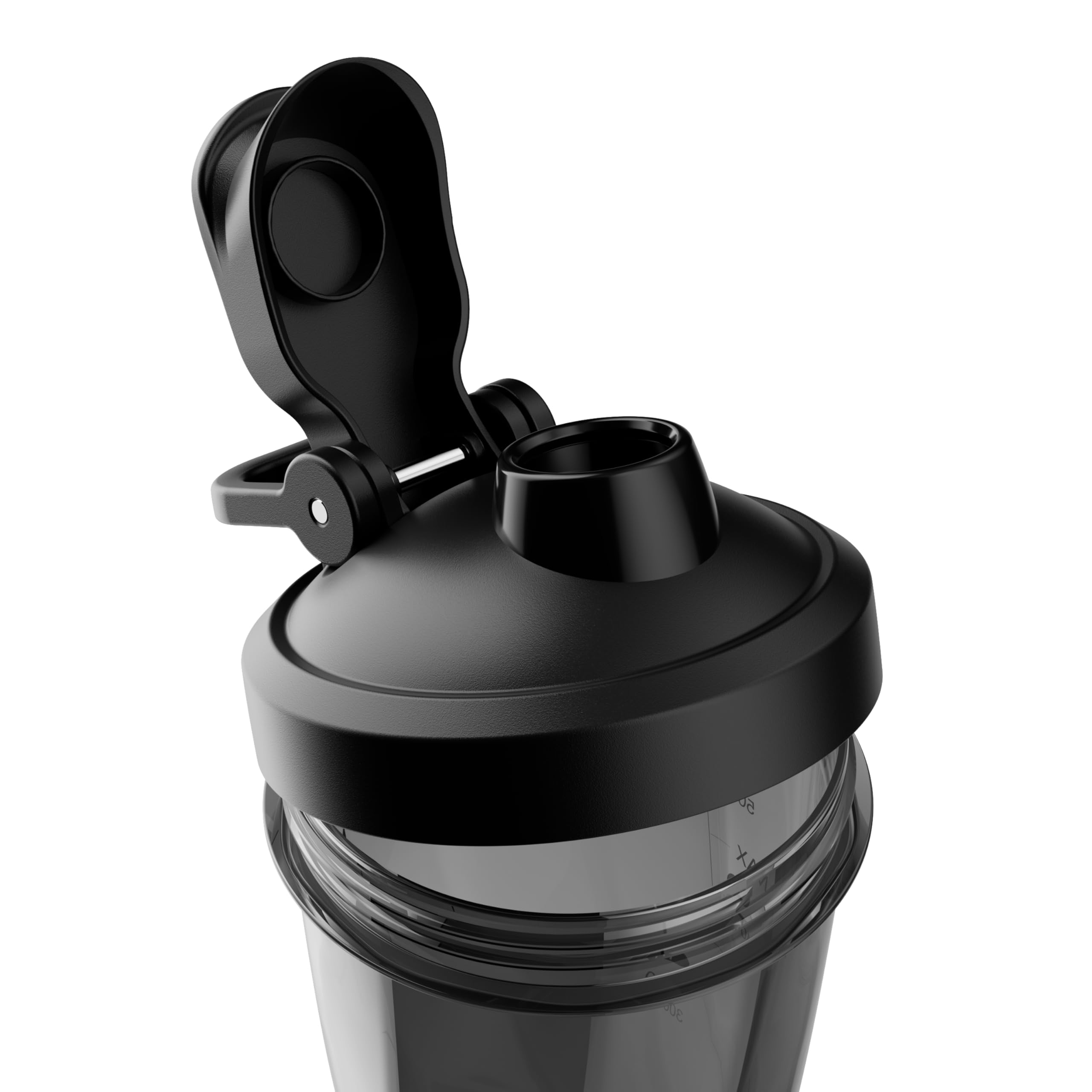 VOLTRX VortexBoost Electric Shaker Bottle, USB C Rechargeable Protein Shake Mixer, Shaker Cups for Protein Shakes and Meal Replacement Shakes, BPA-Free, Made with Tritan, Black