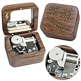 Sinzyo You are My Sunshine Walnut Music Box Vintage