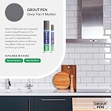 RAINBOW CHALK MARKERS LTD Grout Pen Restores Protects Tile Bath Kitchen Grey view 7