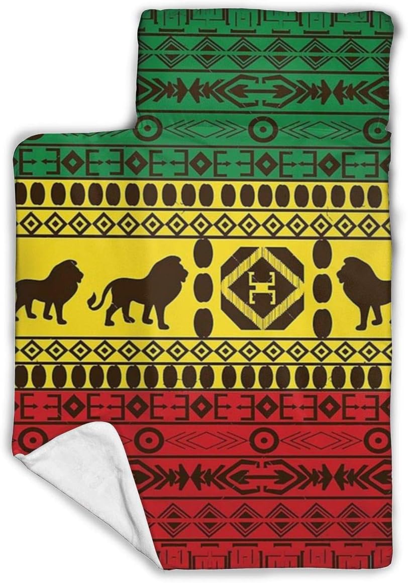 Kids Toddler Nap Mat Lion Rasta Jamaica African Traditional