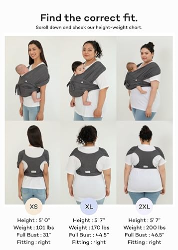 Konny Baby Carrier AirMesh for Summer Carrier Wrap, Easy to Wear