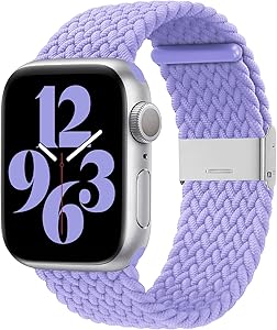 Bandiction Compatible with Apple Watch Bands 38mm 40mm, iWatch Bands for Women Men, Adjustable Braided Solo Loop with Buckle Woven Elastic Sport Bands for iWatch SE Series 6/5/4/3/2/1
