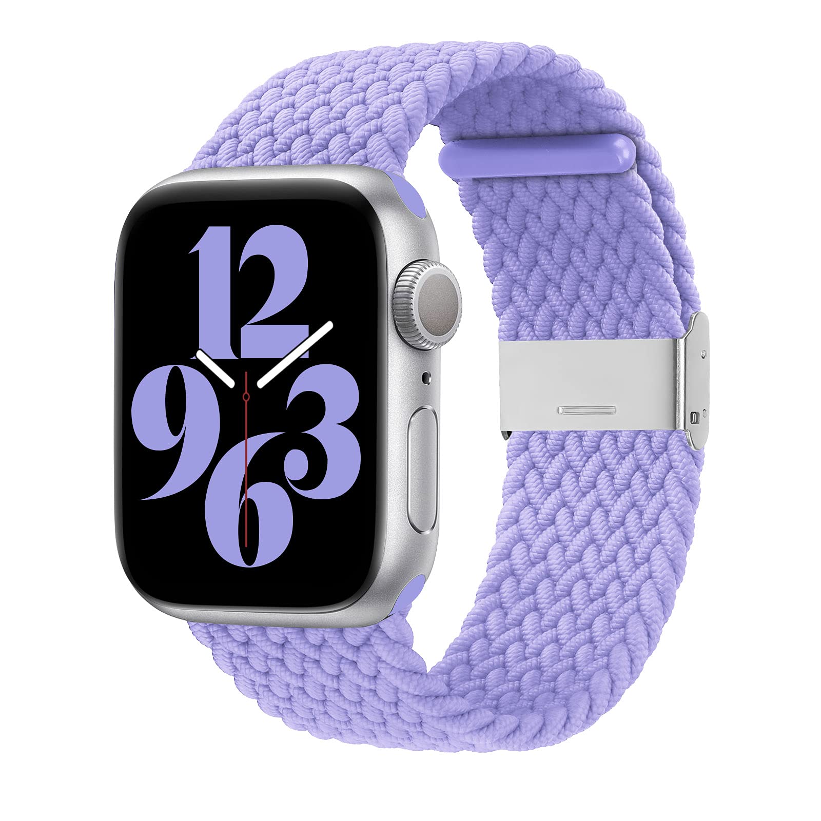 Bandiction Compatible with Apple Watch Bands 44mm 40mm 38mm 42mm 41mm 45mm 46mm 49mm, iWatch Bands Women Men,Stretchy Braided Solo Loop Elastic Sport Band for iWatch Ultra SE Series 11/10/9/8/7/6/5/4