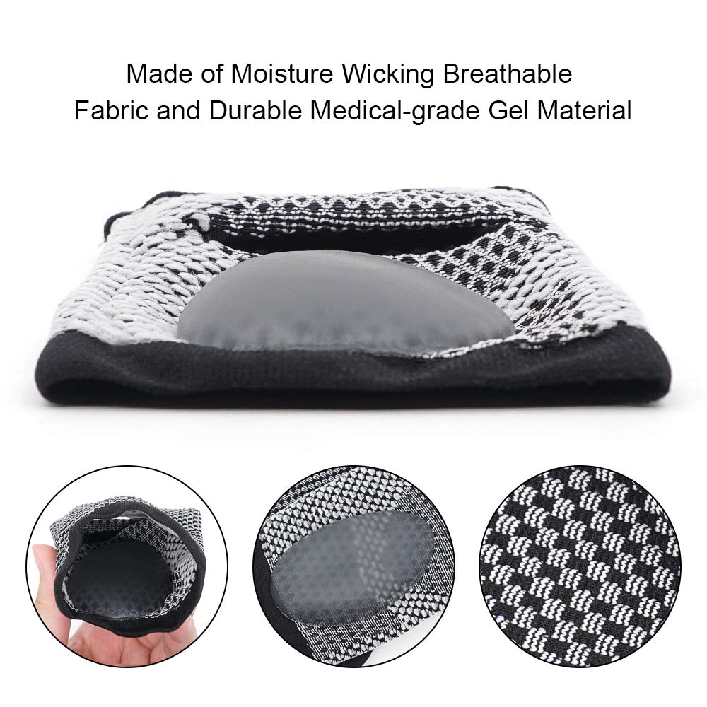 Dr. Foot\'s Compression Arch Support Sleeves for Men & Women, Plantar Fasciitis Socks with Comfort Gel Pad for Flat Feet, Foot and Heel Pain Relief (XL - Men\'s 12+)