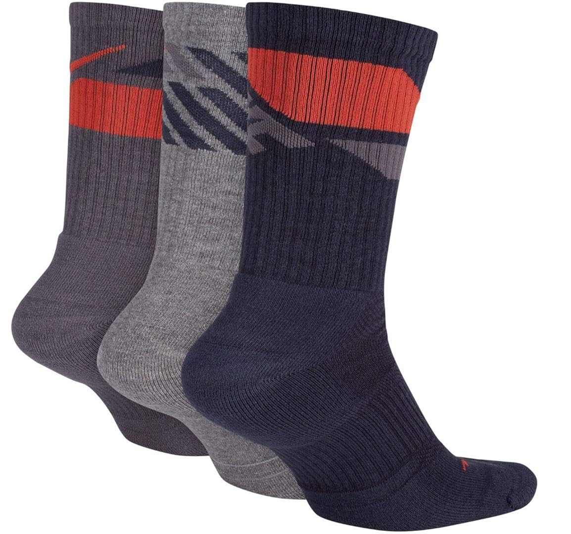 Nike Unisex 3 Pack Dry Cushioned Crew Training Socks 812 M W 1013