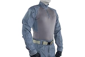 MEGE KNIGHT Combat Top Multicam Airsoft Shirt Seamless Long Sleeve Shirt with Shoulder Cushion Military Surplus