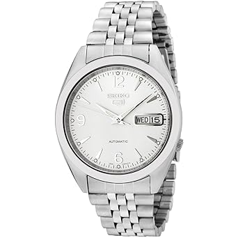Buy Seiko Men S Snk131 Seiko 5 Automatic White Dial Stainless Steel Watch Online At Low Prices In India Amazon In