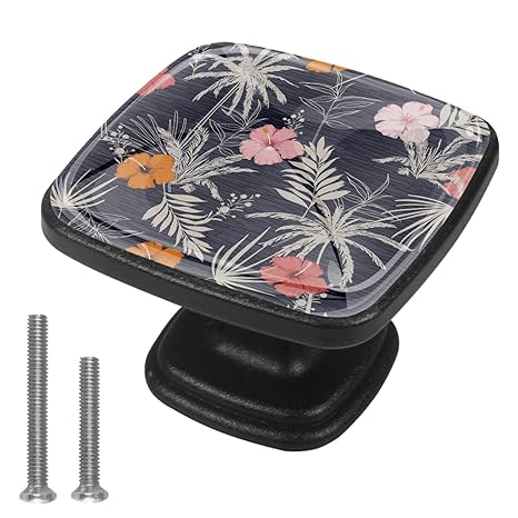 Schrankknöpfe und zieht Blütenblätter färben Bücherregal Knöpfe