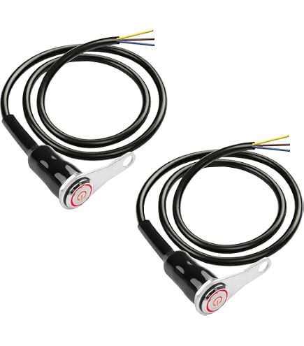 Universal 7 in 1 Motorcycle Handlebar Mount Switch, 22mm 12V Headlight Turn Fog Light Horn ON/OFF Start Kill Switch