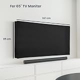 kwmobile Indoor 65 Inch TV Cover – Dust Screen Protector, Black view 3