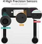 himaly Smart Body Fat Scale Digital Body Weight Bluetooth BMI 180 kg view 5