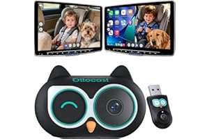 OTTOCAST Baby Car Camera 1080P Rear Seat Monitor, Display on Car Screen, Wide Angle No-Glow Night View, Easy Mounting, Works 