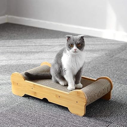 Lovepet Tablette A Gratter Pour Chat En Papier Ondule En Bois Massif Lit Pour Chat Canape Pour Chat Plaque A Griffe De Chat Meubles Pour Chat B Amazon Fr Cuisine Maison