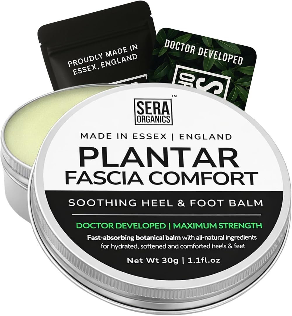 Sera Organics Plantar Fasciitis Relief Cream 30g UK Made All Natural