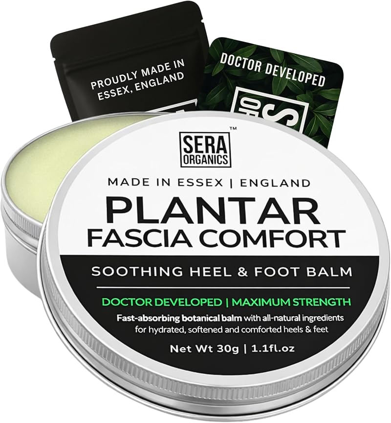 Sera Organics Plantar Fasciitis Relief Cream 30g UK Made All Natural