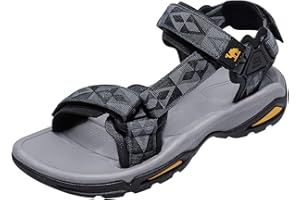 CAMEL CROWN Mens Waterproof Hiking Sandals with Arch Support Open Toe Summer Outdoor Beach Water Comfortable Sport Sandals
