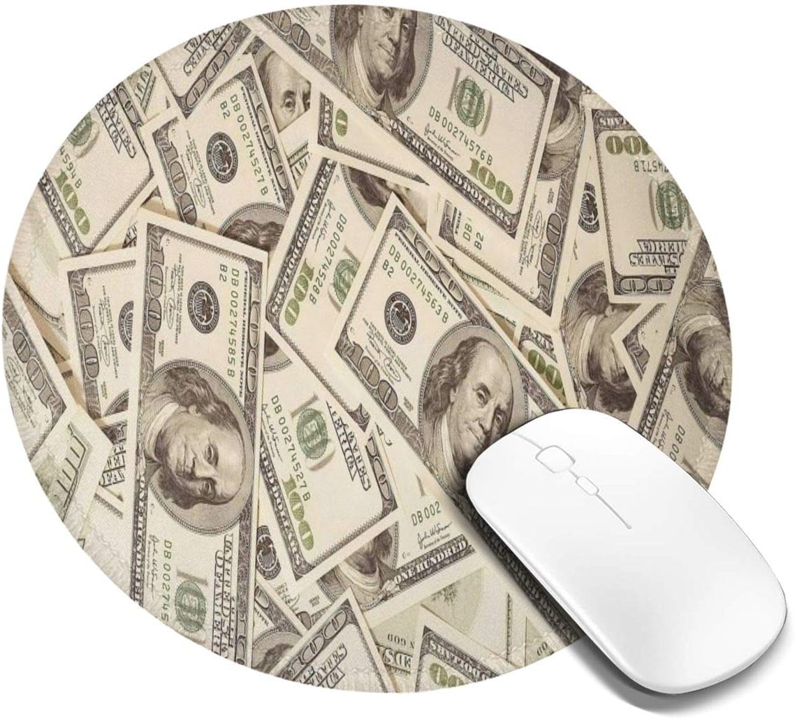 USA Dollar Money Print Mousepad NonSlip Rubber Gaming