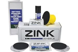 ZINK WHEELS Premium Tesla Wheel Curb Rash Repair Kit for Model 3 18-inch Grey Aero Pinwheel Rims - DIY Kit with Color-matched Touch Up Paint - Made in USA