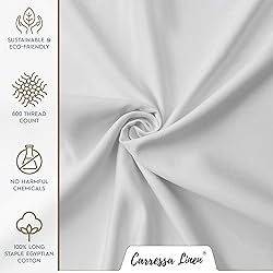 Carressa Linen 100% Egyptian Cotton Deep Pocket