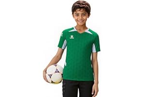 KELME Soccer Jersey for Girls Boys Breathable Quick-Dry Football T-Shirt Sport Training Uniform