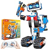 okk Robot Building Toys for Boys, STEM Projects for Kids Ages 8-12, Remote & APP Controlled Engineering Learning Educational Coding DIY Building Kit Rechargeable Robot Toy Gifts for Girls