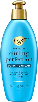OGX Moroccan Curl Perfection Defining Cream 6oz Curly Hair Frizz Control Argan view 5