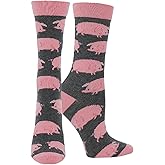 WHD Pig Crew Socks for Women & Men | Farm Animal Lover Socks, Barnyard Fun