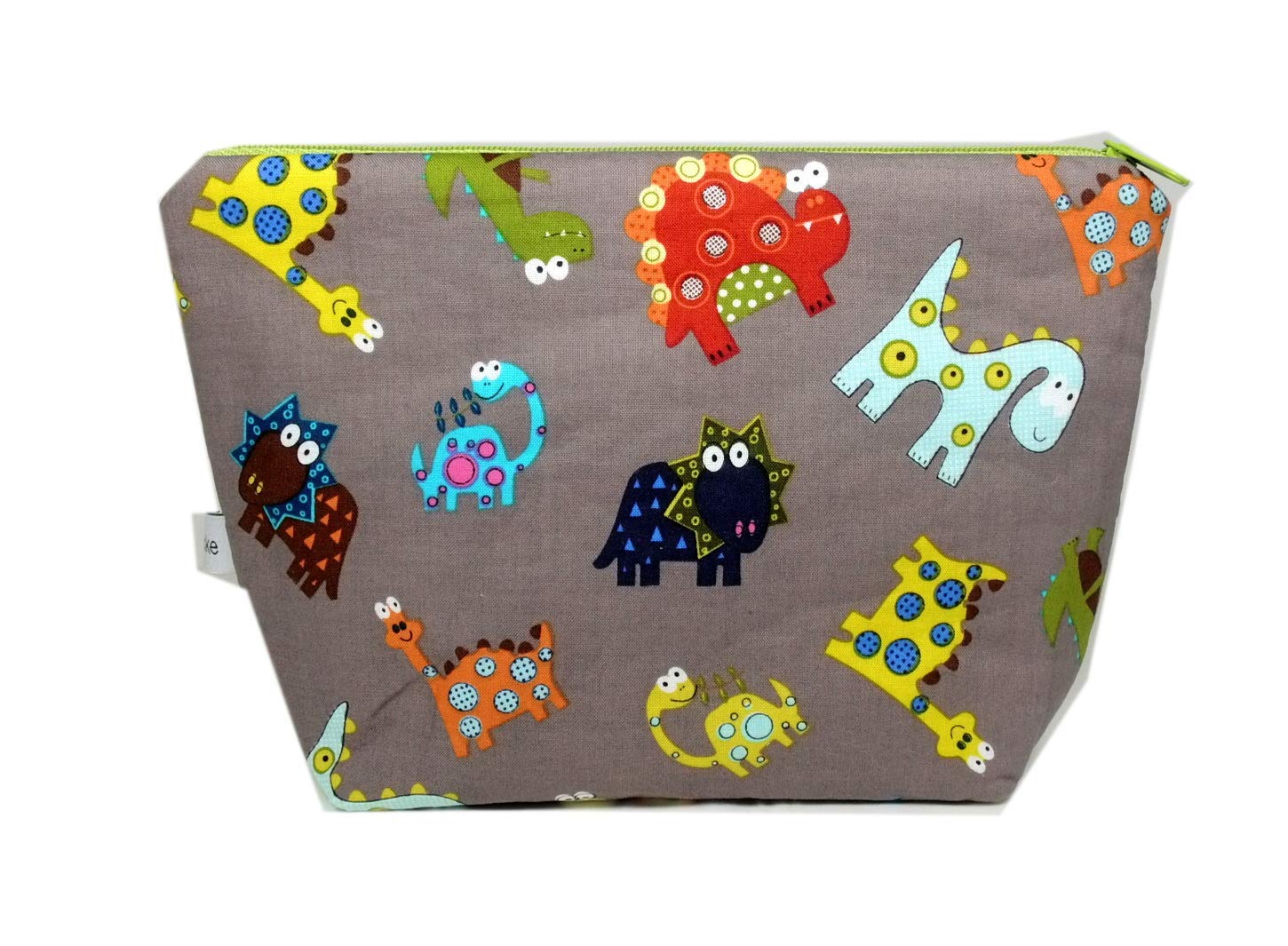 LEVLO Dino-Kosmetiktasche „I Like Dinosaurs“ – Lustige Baumwolltasche Für Make-up & Accessoires