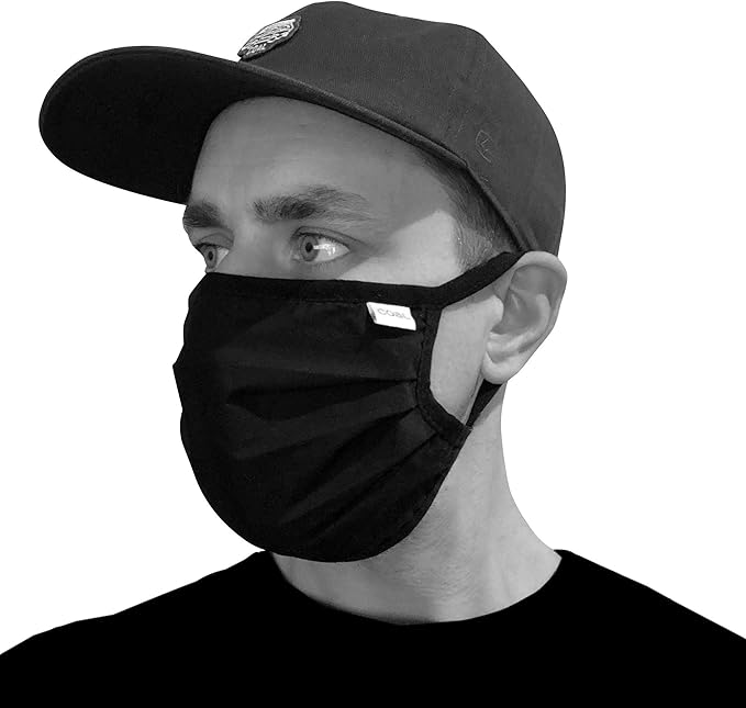 Download Amazon Com Coal Face Mask Reusable Washable Breathable Cotton Cloth Yellow Red Black 3 Pack Sports Outdoors PSD Mockup Templates