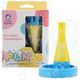 Uncle Bubble Mini Bubble Blower - Bubbles Toy for Toddlers &amp; Kids | Honeycomb nozzle creates bubble storms; patented anti-backflow safety valve; oral motor therapy tool